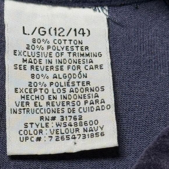 White Stag Womens‎ Sweater cardigan large blue button stretch. Beautiful velvet - Picture 4 of 8